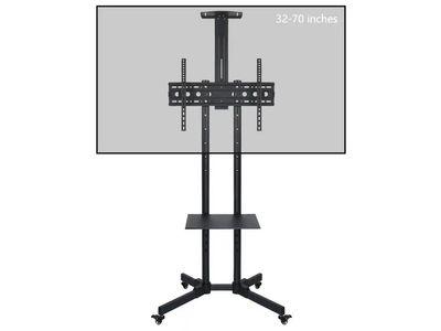 Mobile TV Mount Stand with 4 Swivel Wheels with Adjustable Bracket 32" -70"