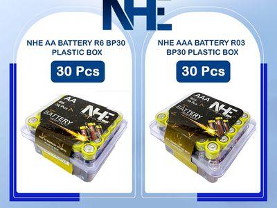 NHE (AAA Or AA) Battery Plastic Box - 30 Pcs