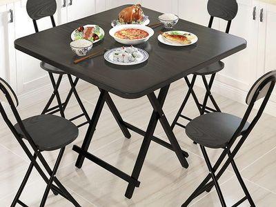 Multi-use Foldable Square Dining Table With Simple Design