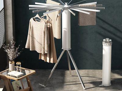 Foldable Tripod Winged Rotating Clothing Laundry Rack