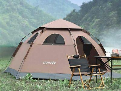 Porodo Lifestyle 4-Person Easy Pop-Up Automatic Camping Tent