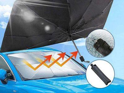 Anti-UV Windproof Car Sunshade Foldable Front Window Windshield