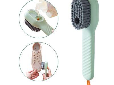 Versatile Shoe Cleaning Brush with Built-in Liquid Reservoir 