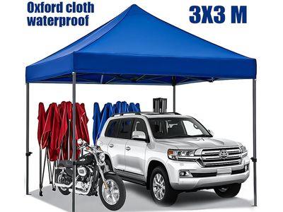 Heavy Duty Folding Tent 3 x3 Meters Outdoor Waterproof Heavy Duty Tent with Adjustable Steel Frame