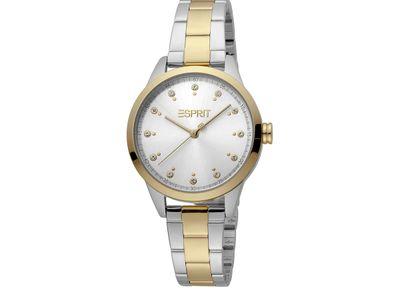 ESPRIT Pointy Stainless Steel Silver Gold Women Watch