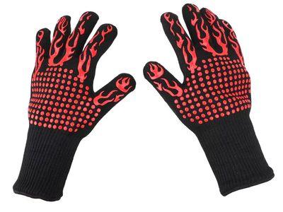 Versatile High Temperature Insulated Silicone Gloves with Perfect Protection for Your Hands While Cooking and Grilling