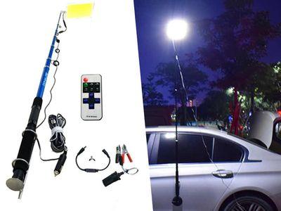 Conpex 800W Outdoor Multifunction LED Light Fishing Rod Camping Lamp 5M With Remote