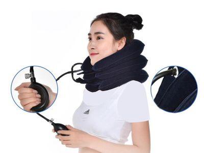 3-layered Inflatable Neck Massage Pillow