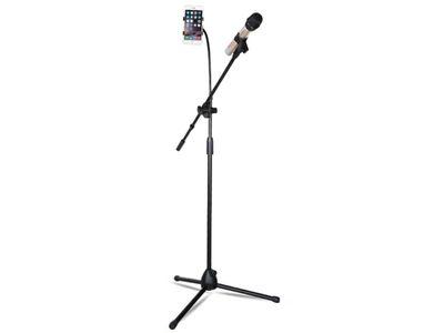 Microphone Foldable Stand with Phone Clip