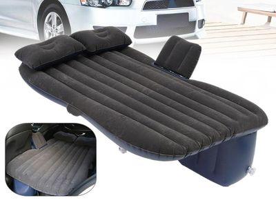  Inflatable Travel Holiday Camping Car Seat Rest Spare Mattress Air Bed + Pillows