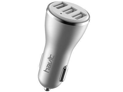 HAVIT H212  3 PORTS car charger with IC smart