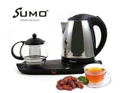 SUMO 1800 W 3 IN 1 TEA TRAY SET ELECTRIC STAINLESS STEEL KETTLE