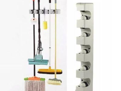 ABS Plastic Wall Mounted Stick Handle Mop and Broom Holder