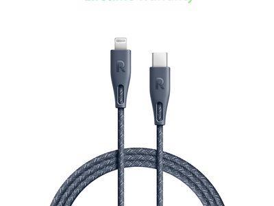 RAVPower RP-CB1002 0.3m TPE Type-C to Lightning Cable