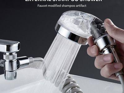 Bathroom Faucet Sprayer Sprinkler Kit With Base Hose Valve Set 