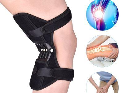 Knee Support Brace Pads Booster Joint Lift Squat Sport Power Spring Force