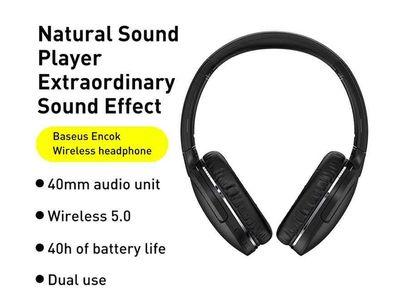  Baseus D02 Pro Bluetooth Headphone Portable Earphone Bluetooth Headset Stereo Wireless Headphones