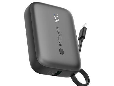 RavPower RP-PB1224 10000mAh Power Bank with 2Type-C Ports and  USB Port  