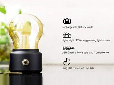 USB Charging Energy Saving Bulb Light Lamp Warm Light