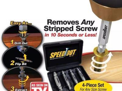 SpeedOut Damaged Screw Extractor & Bolt Extractor Set