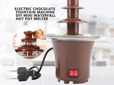 Mini Portable Electric Chocolate Fountain Three Decks