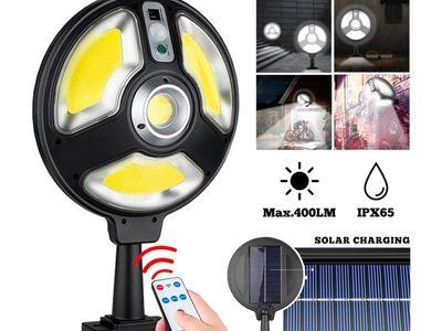 Multifunctional Solar Panel Light COB/LED Bulb Smart Sensor Light Solar Charge IPX65 Waterproof With Remote