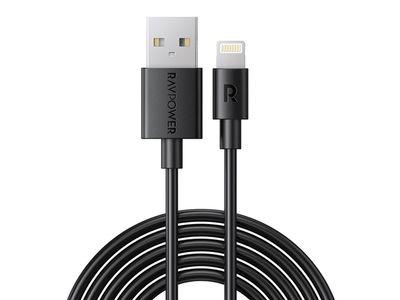 RAVPower RP-CB1015 USBA-Lightning Cable 2m TPE Black