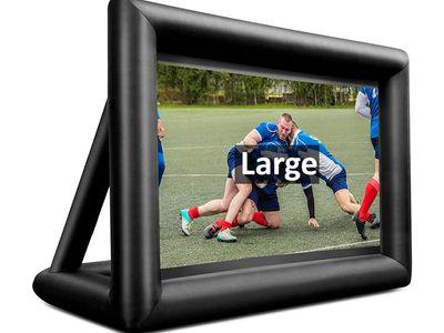 Inflatable Movie Screen Portable Mega Projector Screen with Built-in Blower & Storage Bag