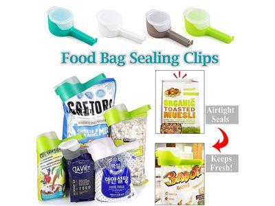 Bag Clips for Food, Food Storage Sealing Clips with Pour Spouts