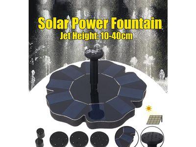 Jet Solar Power Fountain Pump Flower Shaped Floating Solar Water Pump Kit