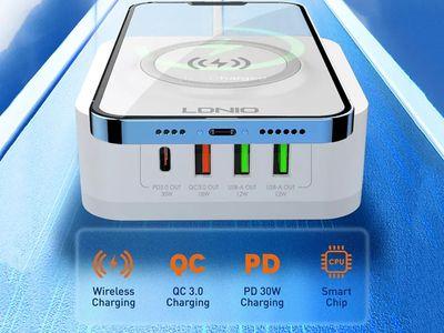 LDNIO AW004 32W desktop wireless charger with PD+QC ports