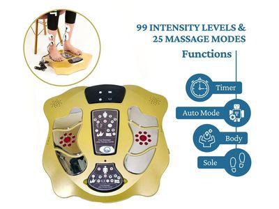 Electric Foot Massager With Large LCD Screen and 25 Massage Modes To Promote Blood Circulation And Eliminate Body Fat And Toxins