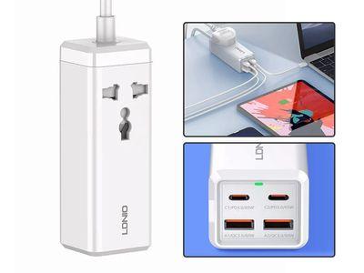 LDNIO HUB (SC1418) 2500W DESKTOP POWER STRIP 2TYPE-C + 2USB 65W