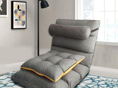 Floor Chair Adjustable and Foldable with Head Pillow Comfortable and Elegant Design