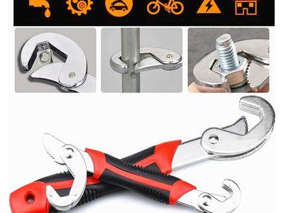 2PC Wrench Set - Multi-Function Universal Quick Snap'N Grip 9mm to 32mm Adjustable Wrench Spanner for Maintenance Repairs