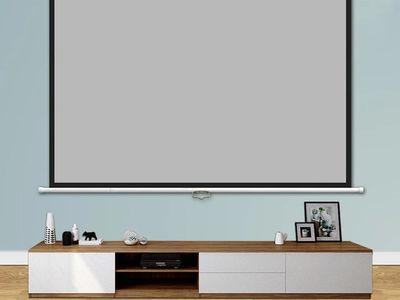 Retractable and Foldable Hanging Projector Display Screen with Remote (Multiple Sizes)