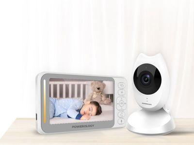 Powerology Smart Cam Baby Monitor-Operated with Screen and Sensor