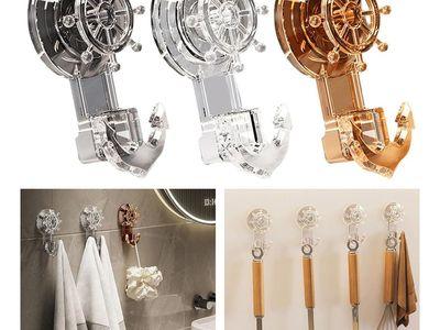 Strong Durable and Waterproof Multifunctional Rotating Adhesive Clothes Hanger