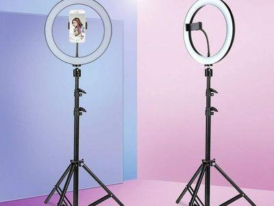 12 Watt LED Ring Fill Light Type C - Dia 26 Cm  With Tripod